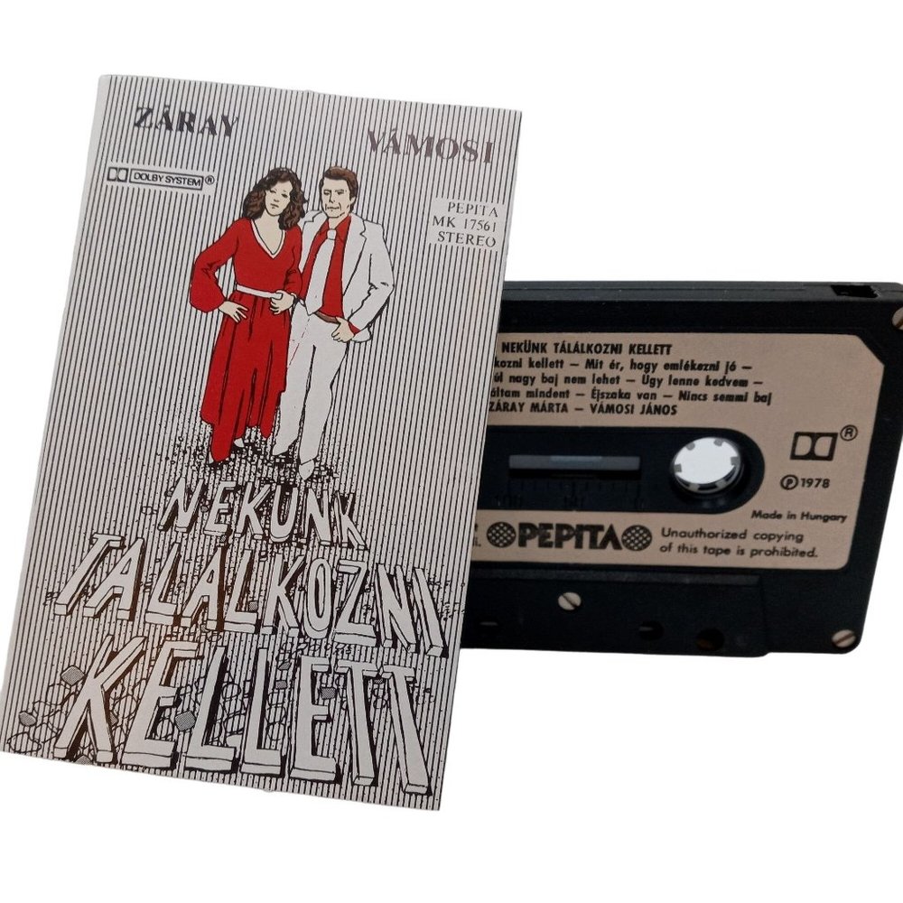 Nekunk Talalkozni Kellett Zaray Vamosi 1978 Cassette tape Music Hungary Vintage